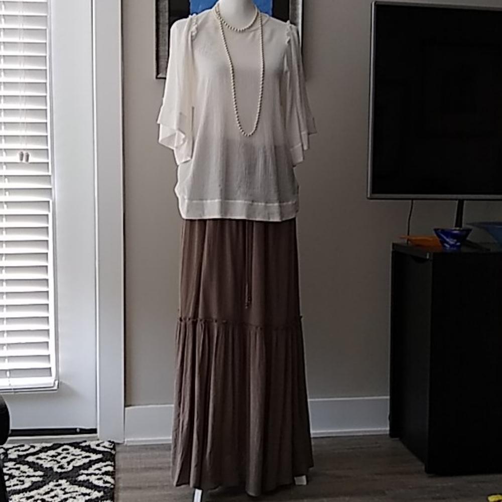Bobeau Long Skirt and Blouse - SOLD as SET